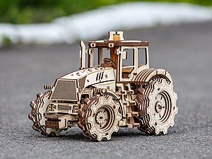 פאזל EWA Eco-Wood-Art תלת מימד מכני מעץ Tractor פאזל EWA Eco-Wood-Art תלת מימד מכני מעץ Tractor