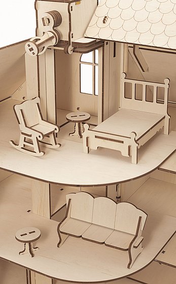 ���� ��� ����� ���� ��� EWA Eco-Wood-Art Doll House