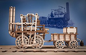 פאזל תלת מימד מכני מעץ EWA Eco-Wood-Art Locomotion #1 פאזל תלת מימד מכני מעץ EWA Eco-Wood-Art Locomotion #1