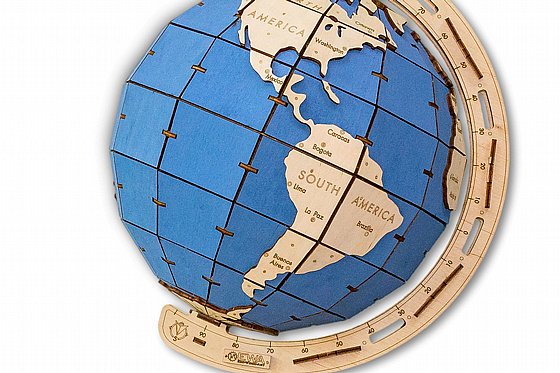 ���� ��� ���� ���� ���  EWA Eco-Wood-Art The Globe (blue)