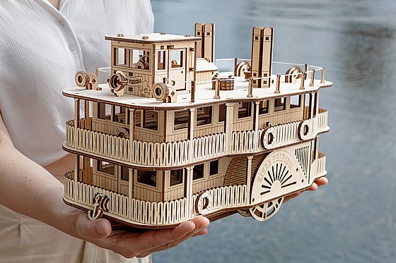 ���� ��� ���� ���� ��� EWA Eco-Wood-Art PADDLE STEAMER