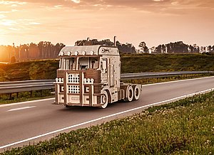 פאזל תלת מימד מכני מעץ EWA Eco-Wood-Art ROAD KING פאזל תלת מימד מכני מעץ EWA Eco-Wood-Art ROAD KING
