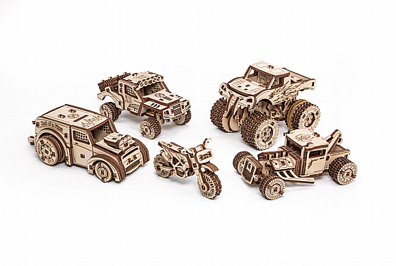 ���� ��� ����� ���� ��� EWA Eco-Wood-Art VEHICLES SET
