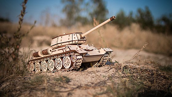 ���� ��� ���� ���� ��� EWA Eco-Wood-Art TANK T-34