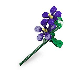דגם הרכבה Jbricks 150714 Violets Flower דגם הרכבה Jbricks 150714 Violets Flower