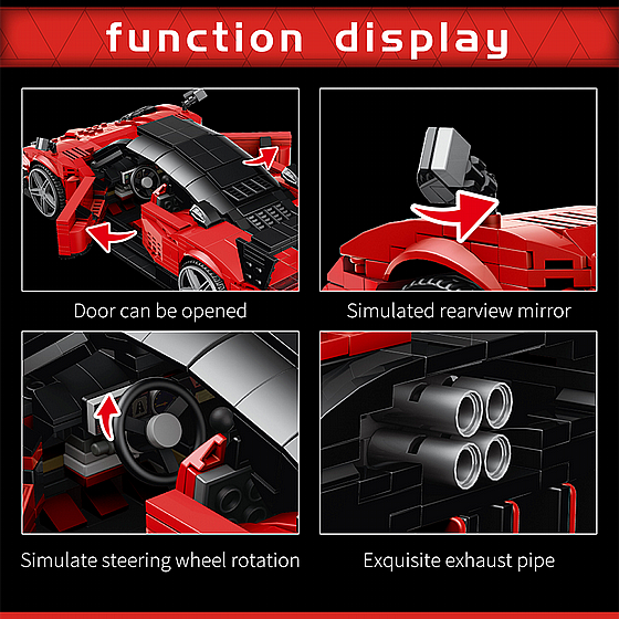 ��� ����� Mould King 10041 Zonda R �� �����
