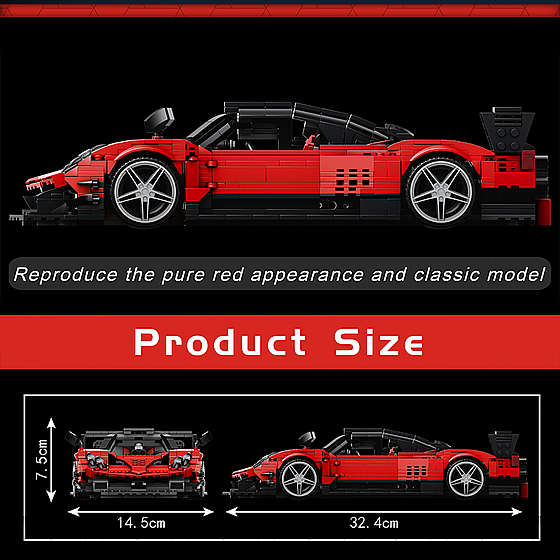 ��� ����� Mould King 10041 Zonda R �� �����