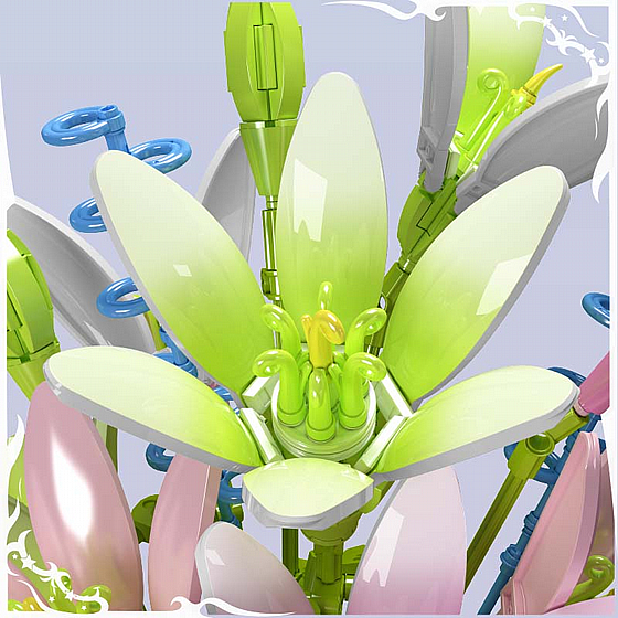 ��� ����� Mould King 10057 Lily Flowers Bouquet