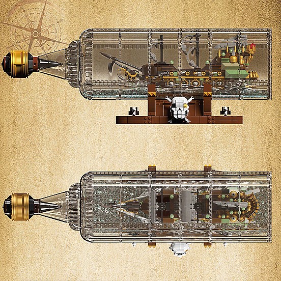 ��� ����� Mould King 10067 Flying Dutchman Ship In a Bottle