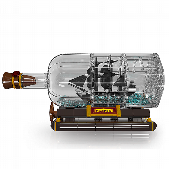 ��� ����� ����� ����� Mould King 10070 Black Pearl in a Bottle