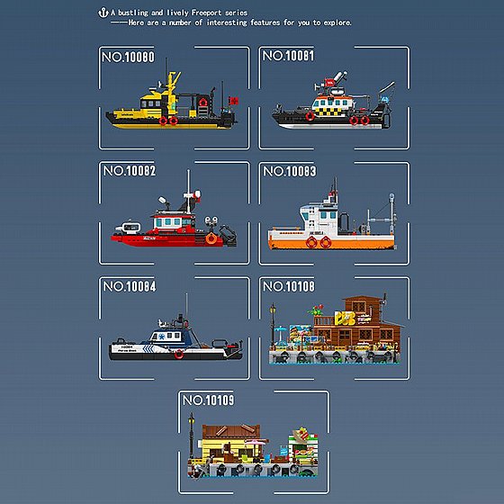 ��� ����� ����� ���� �������� Mould King 10080 Norwegian Lifeboat