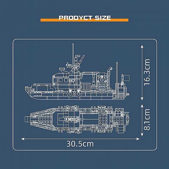 ��� ����� ����� ���� �������� Mould King 10080 Norwegian Lifeboat