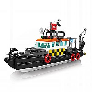 דגם הרכבה ספינת חילוץ בריטית Mould King 10081 British Rescue Boat דגם הרכבה ספינת חילוץ בריטית Mould King 10081 British Rescue Boat