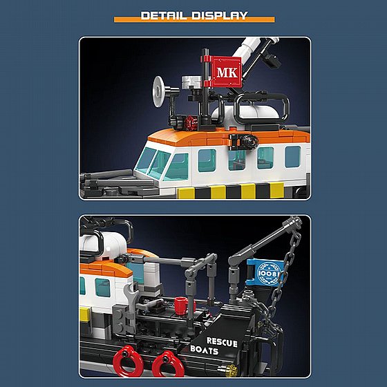 ��� ����� ����� ����� ������ Mould King 10081 British Rescue Boat