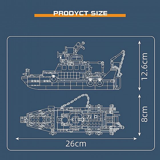 ��� ����� ����� ����� ������ Mould King 10081 British Rescue Boat
