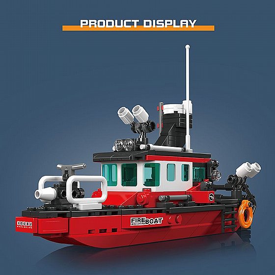 ��� ����� ����� ����� �� Mould King 10082 British Fireboat