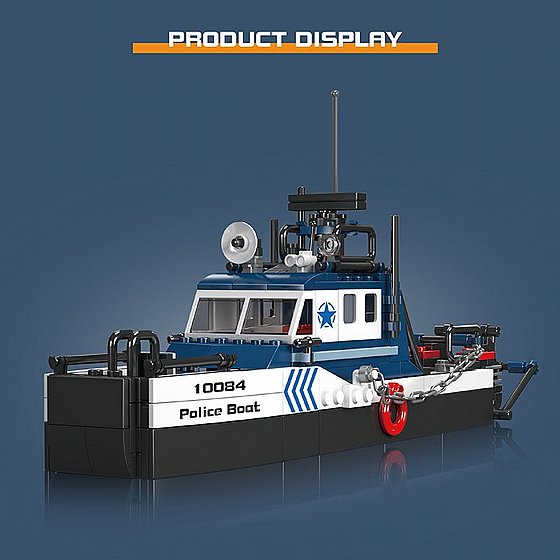 ��� ����� ����� ����� Mould King 10084 Police Boat