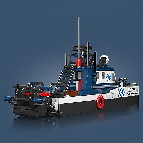 ��� ����� ����� ����� Mould King 10084 Police Boat