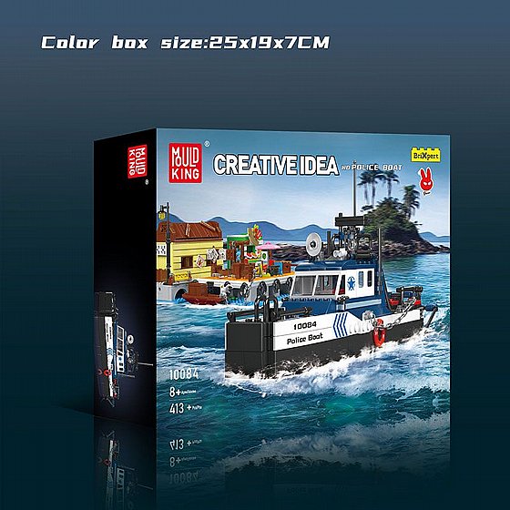��� ����� ����� ����� Mould King 10084 Police Boat