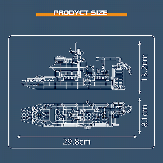 ��� ����� ����� �� ����� ���� Mould King 10134 Mini Submarine