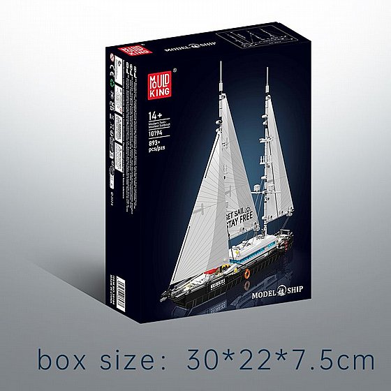 ��� ����� ����� ���� Mould King 10194 Modern Sailboat