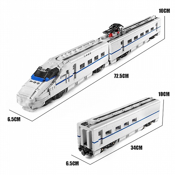 ��� ����� MOULD KING 12002 CRH2A High-speed Bail Dinning Train