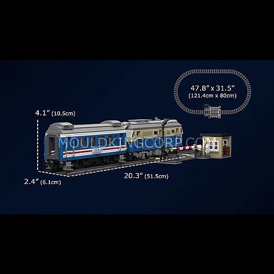��� ����� Mould King 12022 DF4B Diesel Locomotive