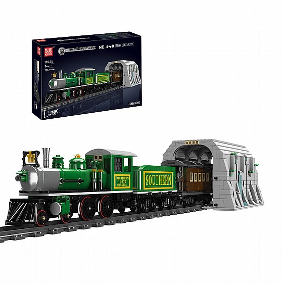 ��� ����� Mould King 12024 4-4-0 Steam Locomotive