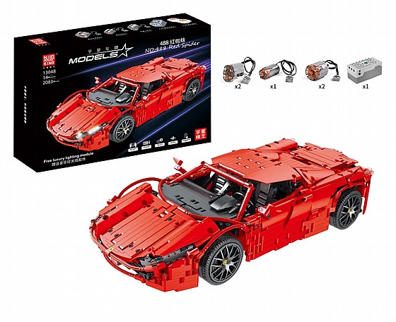 ���� ����� 2083 ����� �� ��� Mould King 13048 Red Spider