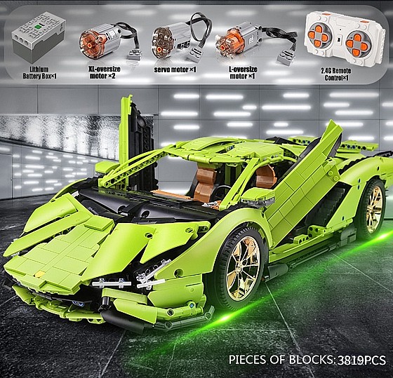 ���� ����� 3819 ����� �� ��� Mould King 13057S+D Linbaoginni Sierne Green Dynamic 