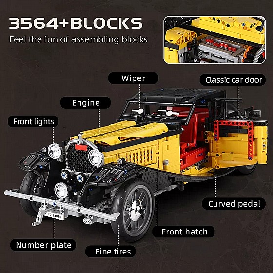 ���� ����� 3564 ����� Mould King 13080 Bugatti 50T