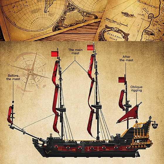 ��� ����� Mould King 13109 Queen Annas Revenge Pirate Ship