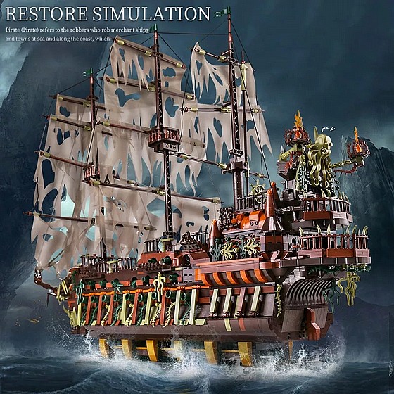 ���� ����� 3653 ����� Mould King 13138 The Flying Dutchman