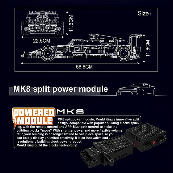 ��� ����� ������� Mould King 13151 A.R F1 �����. �����.