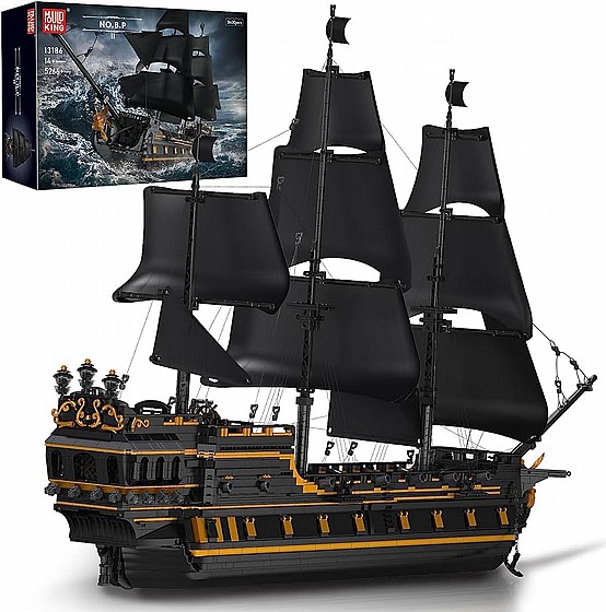 ��� ����� Mould King 13186 B.P. Black Pearl II Pirates Ship