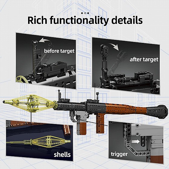 ��� ����� MOULD KING 14017 RPG Rocket-propelled Grenade