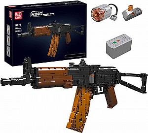 דגם הרכבה MOULD KING 14020 AK-47 Assault Rifle Gun דגם הרכבה MOULD KING 14020 AK-47 Assault Rifle Gun