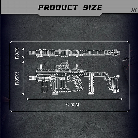 ��� ����� MOULD KING 14031 MK14 Kriss Vevtor Gun