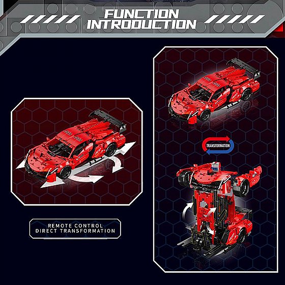 ��� ����� �������� Mould King 15057 Poison Sport Car/Robot �����. �����.