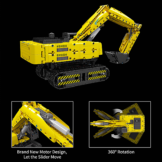 ��� ������ ���� ��� Mould King 15061 Mechanical Digger Yellow ������ �����