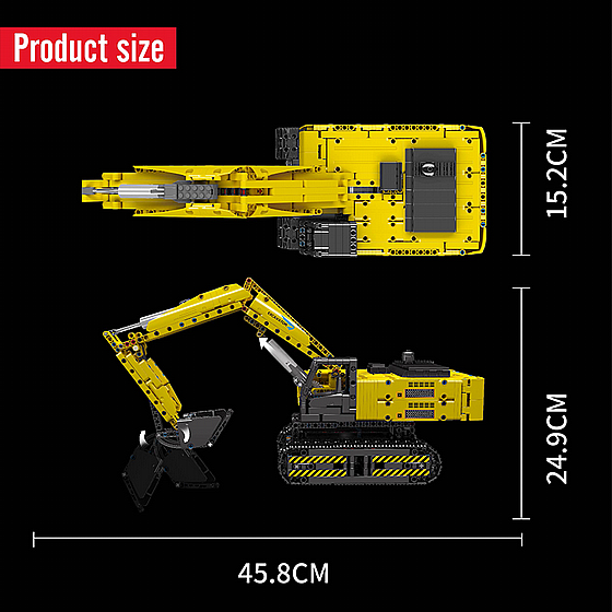 ��� ������ ���� ��� Mould King 15061 Mechanical Digger Yellow ������ �����