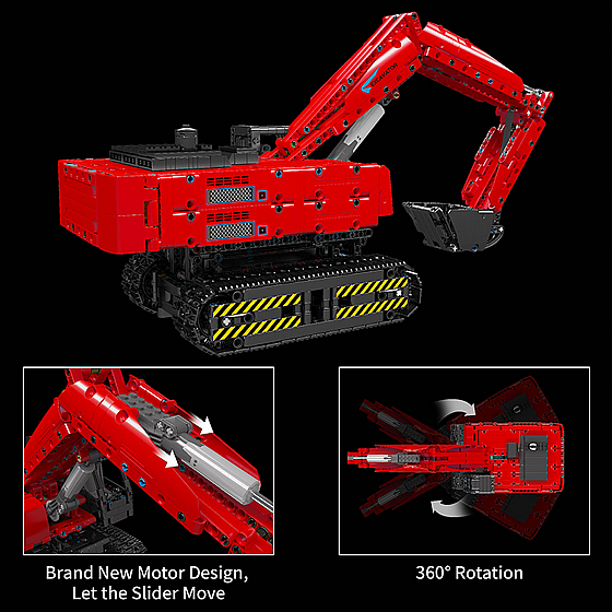 ��� ������ ���� ��� Mould King 15062 Mechanical Digger Red ������ �����