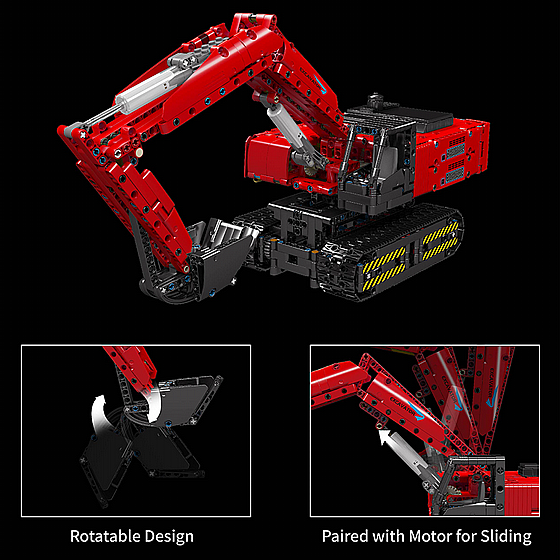 ��� ������ ���� ��� Mould King 15062 Mechanical Digger Red ������ �����
