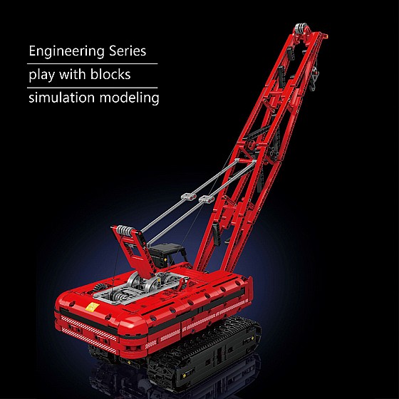 ��� ����� Mould King 15070 Crawler Crane Red