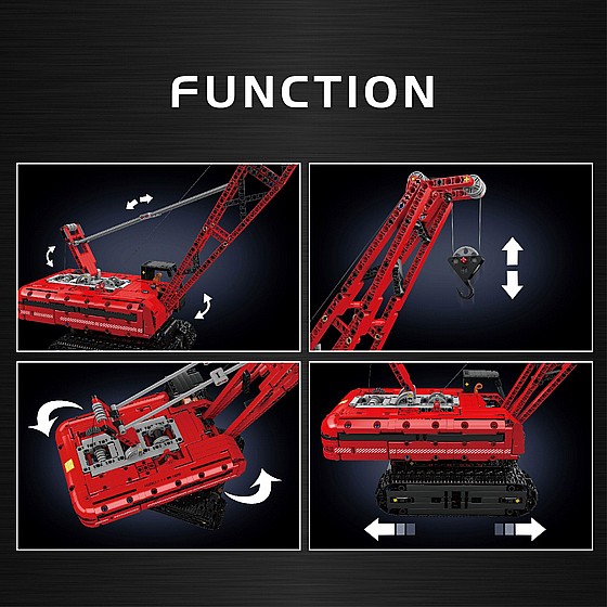 ��� ����� Mould King 15070 Crawler Crane Red