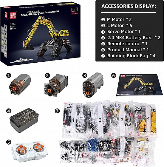 ��� ����� Mould King 17018 All Terrain Excavator