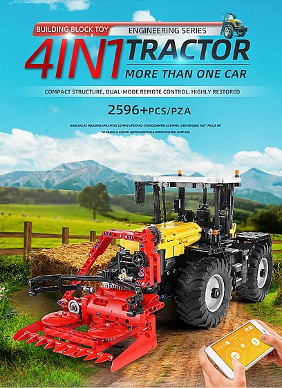 ��� ����� Mould King 17019 4in1 Tractor