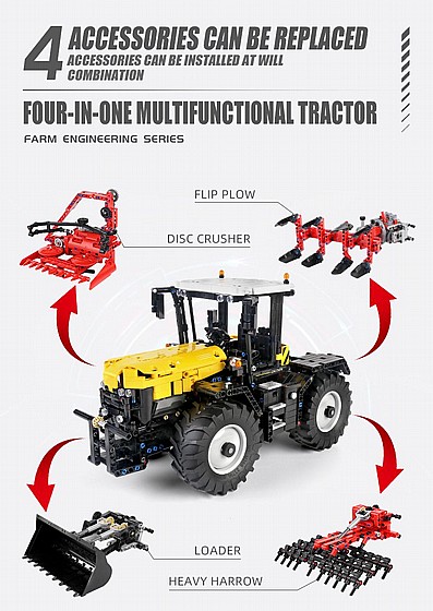 ��� ����� Mould King 17019 4in1 Tractor
