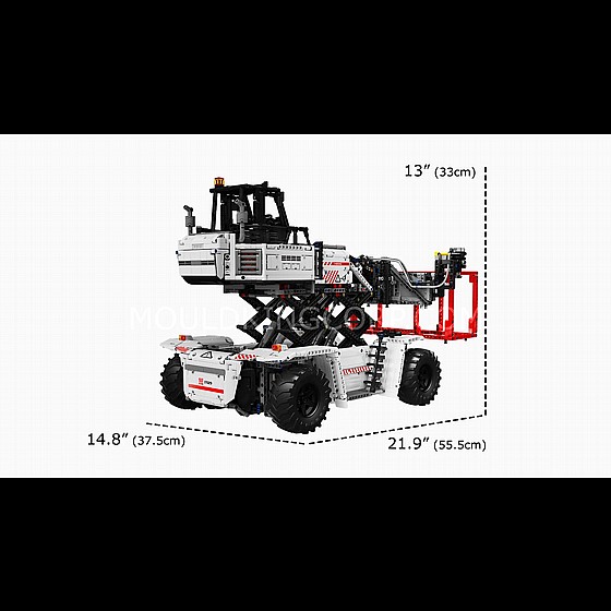 ��� ����� Mouldking 17029 17030 Container Truck White