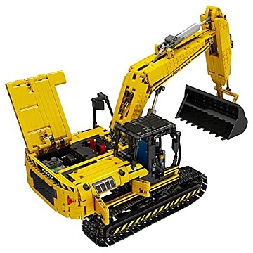 ��� ����� Mould King 17032 RC Yellow Mechanical Excavator
